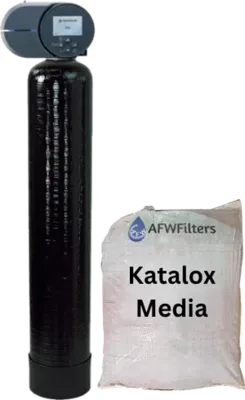 AFWFilters Air Injection Titanium Iron and Sulfur Filter with Katalox Light (KL) media and Fleck 2510 AiQ air injection valve