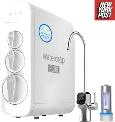 Waterdrop G3P800 800 GPD Tankless Under-Sink Reverse Osmosis System